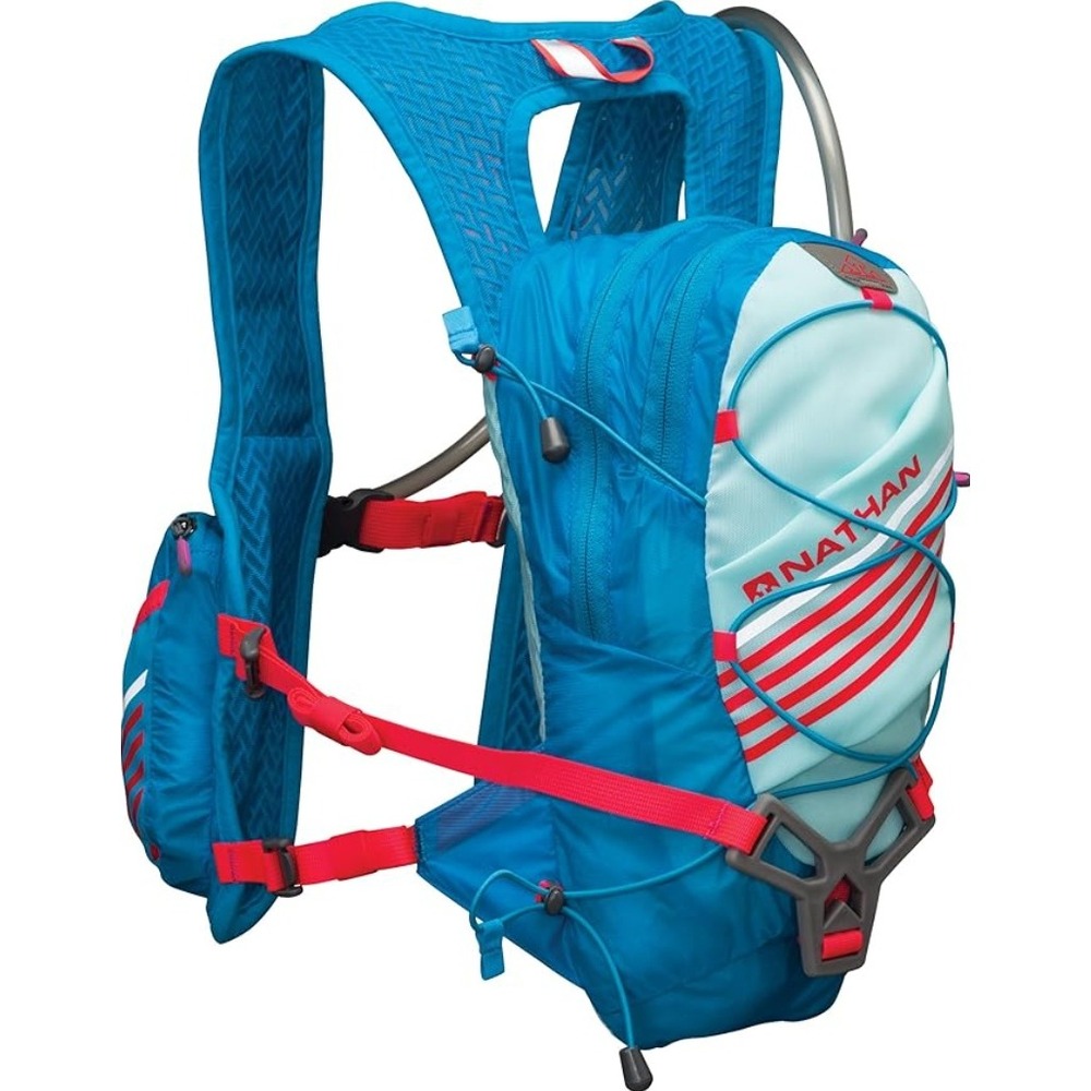 Nathan Zeal‎ Unisex Blue Pink 2 Liter Hydration Vest Running Hiking Cycling